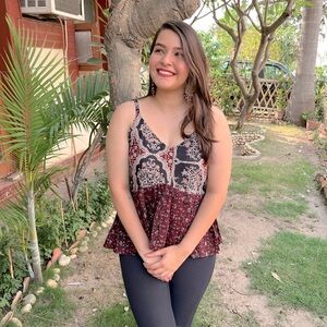 Handmade Boho top. 100%cotton